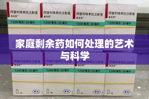 襄阳家庭剩余药如何处理的艺术与科学