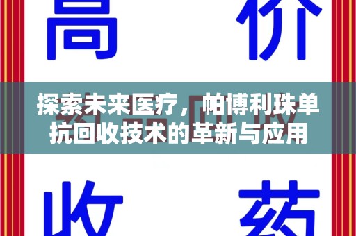 襄阳探索未来医疗，帕博利珠单抗回收技术的革新与应用